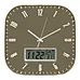 simple design wooden wall clock